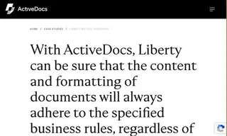 Preview of the Liberty Mutual Insurance Case Study