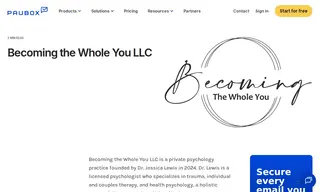Preview of the Becoming the Whole You LLC Case Study