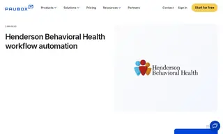 Preview of the Henderson Behavioral Health Case Study