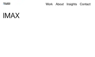 Preview of the IMAX Case Study