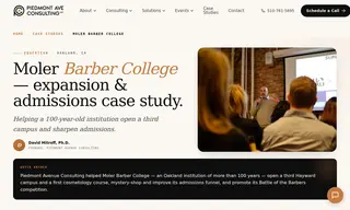 Preview of the Moler Barber College Case Study