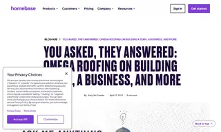 Preview of the Omega Roofing Case Study