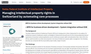 Preview of the Swiss Federal Institute of Intellectual Property (ipi) Case Study