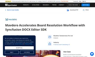 Preview of the Mavdero Techservices Pvt Ltd Case Study