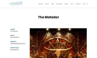 Preview of the The Matador Case Study