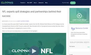 Preview of the NFL Case Study