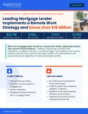 Preview of the Leading Mortgage Lender Case Study