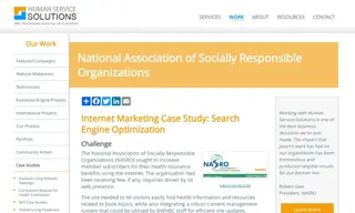 Preview of the National Association Of Socially Responsible Organization Case Study
