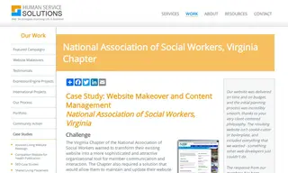 Preview of the National Association of Social Workers, Virginia Case Study