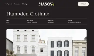 Preview of the Hampden Clothing Case Study