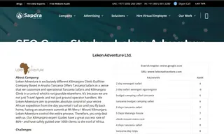 Preview of the Leken Adventure Ltd Case Study