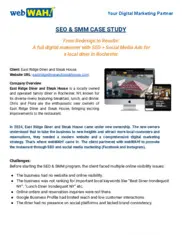 Preview of the East Ridge Diner and Steak House Case Study