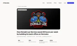 Preview of the Donald Lee Service Case Study