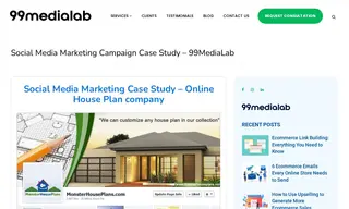 Preview of the MonsterHousePlans Case Study