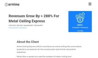 Preview of the Metal Ceiling Express Case Study
