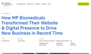 Preview of the MP Biomedicals Case Study