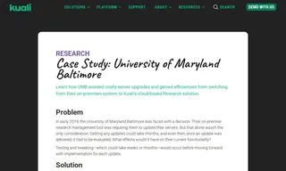 Preview of the University of Maryland Baltimore Case Study