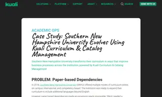 Preview of the Southern New Hampshire University Case Study