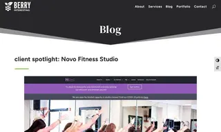 Preview of the Novo Fitness Studio Case Study