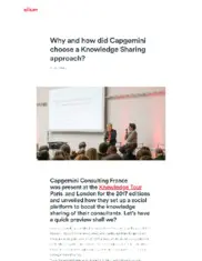 Preview of the Capgemini Case Study