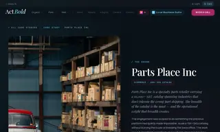 Preview of the Parts Place Inc Case Study