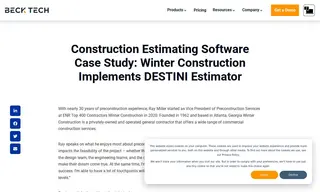 Preview of the Winter Construction Case Study