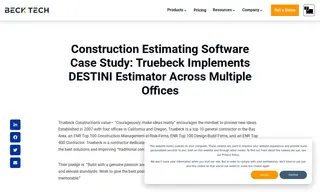 Preview of the Truebeck Construction Case Study