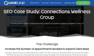 Preview of the Connections Wellness Group Case Study