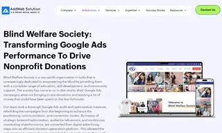Preview of the Blind Welfare Society Case Study