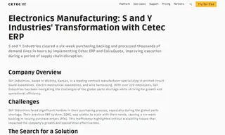 Preview of the S&Y Industries Case Study