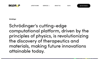 Preview of the Schrödinger Case Study