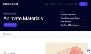 Preview of the Animate Materials Workshop (amw) Case Study