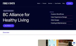 Preview of the BC Alliance for Healthy Living Case Study