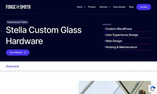 Preview of the Stella Custom Glass Hardware Case Study