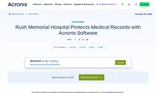Preview of the Rush Memorial Hospital Case Study