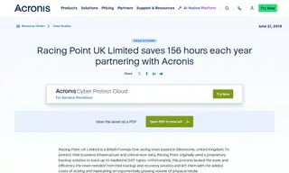 Preview of the Racing Point UK Limited Case Study