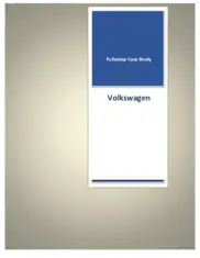 Preview of the Volkswagen Case Study