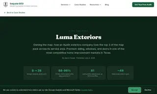 Preview of the Luma Exteriors Case Study