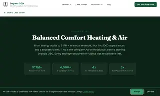 Preview of the Balanced Comfort Heating & Air Case Study
