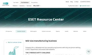 Preview of the Mid-size Manufacturing Business Case Study