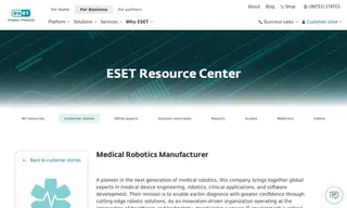 Preview of the Medical Robotics Manufacturer Case Study