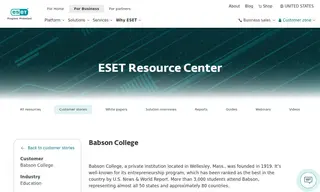 Preview of the Babson College Case Study