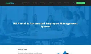Preview of the MobiDev People Case Study