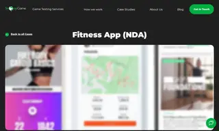 Preview of the California-based Fitness App Company Case Study