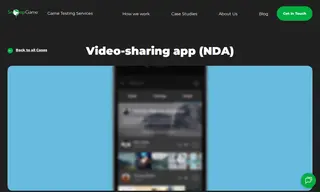Preview of the Innovative Video-sharing App (startup) Case Study