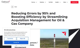 Preview of the Oil & Gas Company Case Study