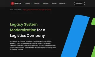 Preview of the US-based Freight Forwarder Case Study