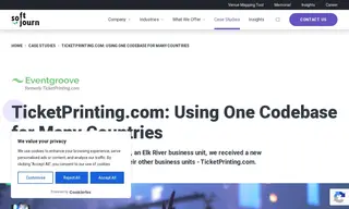 Preview of the TicketPrinting.com Case Study