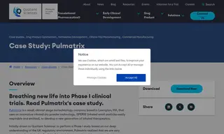 Preview of the Pulmatrix Case Study