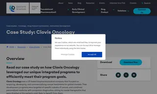 Preview of the Clovis Oncology Case Study